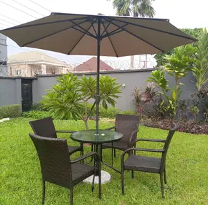 Garden Chair Set With Sun Umbrella.