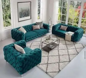 Executive 6 Seater Living Room Fabric Sofa Chair.