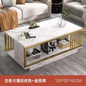 Quality Wooden Marble Look Alike Nordic Center Table