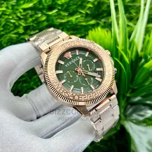 Original VERSACE Gold Chsin Watch Available in Store