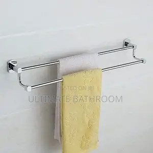 60cm Pure Steel Double Towel Bar