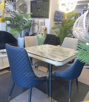 Marble Top Dinning Set (4 Seaters)