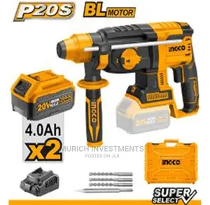 Rotary Hammer Drill Driver 20V With Battery and Charger