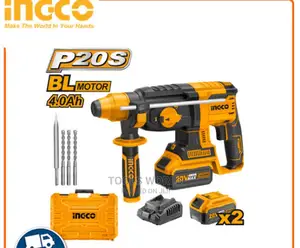 Rotary Hammer Drill Driver 20V With Battery and Charger
