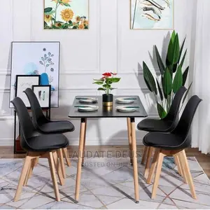 Eames Classic Dining Table With 4 Seaters
