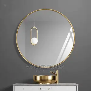 Luxury Round Gold Mirror
