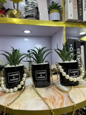 Beaded Flower Pot