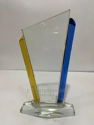 Glass Award Plaque B44