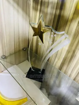 Glass Award Plaque R71