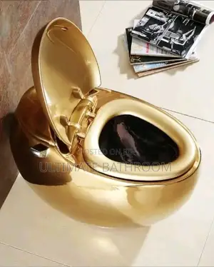 Egg Shape Gold Conceal Watercloset