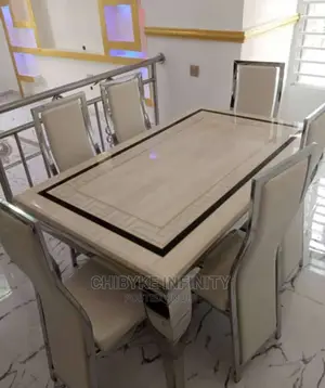 Marble Dinning Set 6 Seaters