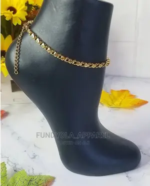 Gold Pure Stainless Steel Leg Chain Anklet