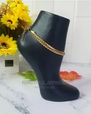 Gold Pure Stainless Steel Leg Chain Anklet