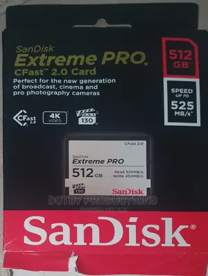 Sandisk Extreme Pro Cfast 2.0 Memory Card 512gb