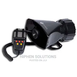 Car Siren Vehicle Horn With Mic PA Speaker System Emergency Sound