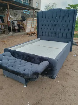 Fine Quality High Back Rest Padded Bedframe 4.5x6