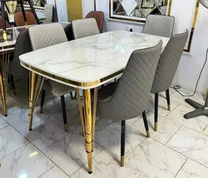6 Seater Marble Dining Set