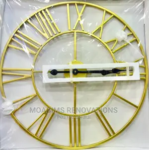 Luxury Minimalist Roman Numeral Wall Clock