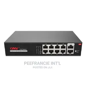 ONV 10 Port 10/100mbps POE Switch