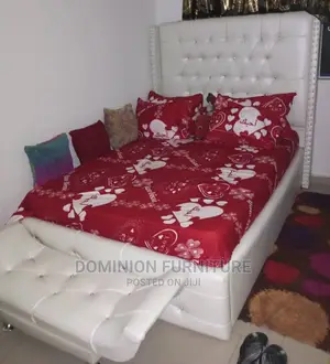 Quality 4.5 X 6ft High Back Rest Padded Bedframe