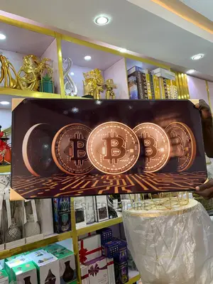 Big Size Glossy Bitcoin Frame