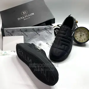Original BALMAIN Slip on Sneakers Available in Store