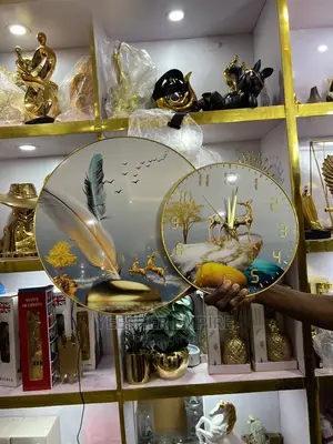 Glossy Frame With Clock