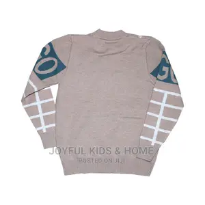 Teenage Unisex Long Sleeve Cardigan-Blue,Grey,Brown Andmulti