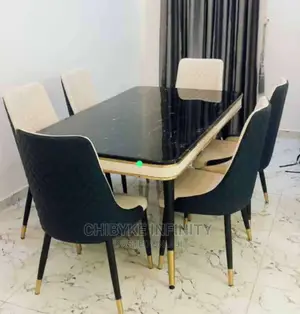 Quality Royal MARBLE DINING TABLE With 6-Exotic CHAIRS