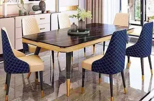 Quality Royal MARBLE DINING TABLE With 6-Exotic CHAIRS