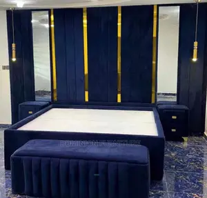 Quality 6 X 7ft High Back Rest Padded Bedframe.
