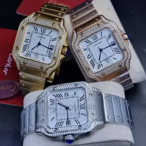 Original CARTIER Silver Steel Watch Available in Store