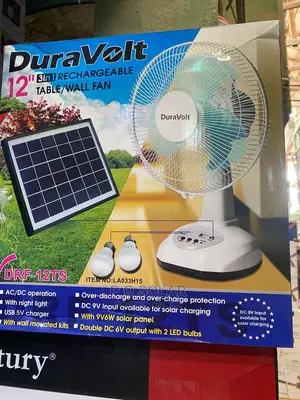 Solar Rechargeable Table/ Wall Fan