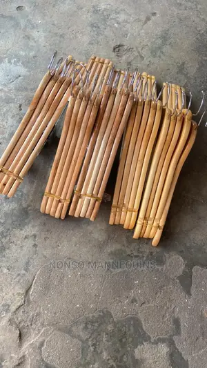Brand New Sets of Wooden Hangers for Clothes