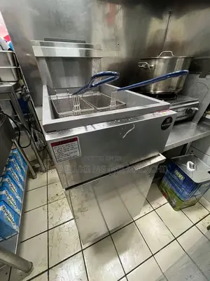 Standing Type Double Basket Deep Fryer With Cabinet /Fryer