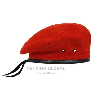 Officers Red and Black Beret