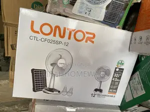 Rechargeable Table Fan With Solar
