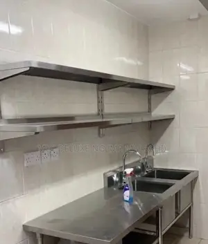 6ft Stainles Double Layered Wall Shelves/2 Layers Wall Shelf