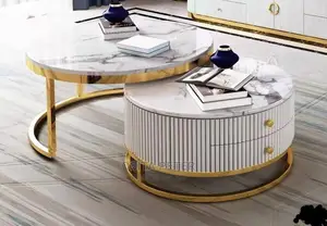 Double Center Table With Drawer