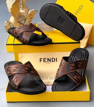Fendi Leather Slipers