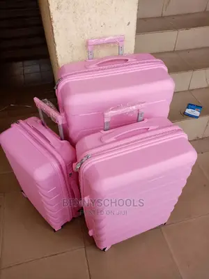 Set of 3 Elastic Rubber Plastic Traveling Luggage Boxes
