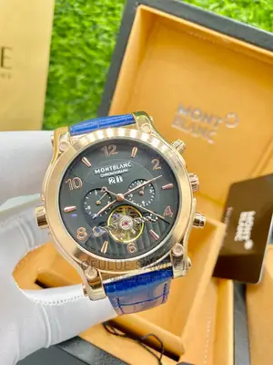 Montblanc Leather Wristwatch