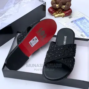 Men Luxury Leather Slipers