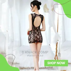 Lace Lingerie Sexy Pajamas - Black