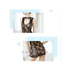 Lace Lingerie Sexy Pajamas - Black