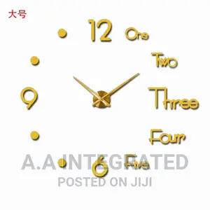 Wall Clock Diy Stick 3D