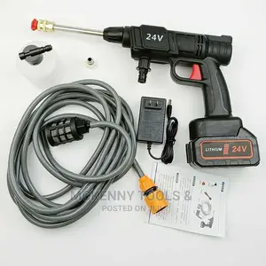 48V High Pressure Wireless Car Washing Machine Rechargeable