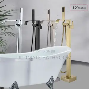 Waterfall Acrylic Bathtub Standing Bath Tap