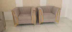 Quality 7 Seater Living Room Fabric Sofa Chair.