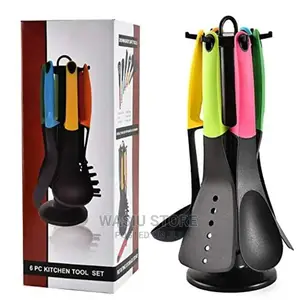 6pcs Non Stick Spoon Set With Stand